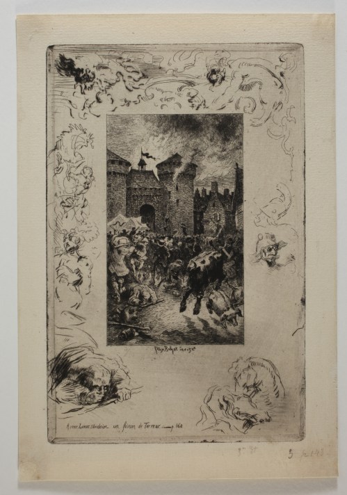 Félix BUHOT : Illustrations pour Le Chevalier Destouches de Barbey d’Aurevilly - 1878 Planche 3 - 1